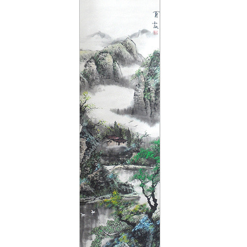 여름 산수화 -4 (157cm x 40cm)/풍경화/족자/