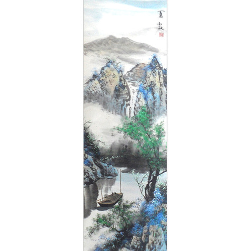 여름 산수화 -5(157cm x 40cm)/풍경화/족자