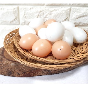 모형계란 10개 부활절계란 장식 가짜 소품 달걀  계란모형