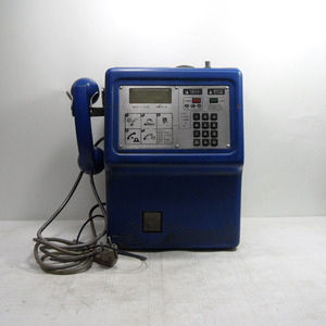 파란 공중전화(중고/공중전화기/옛날공중전화/전화기/실제공중전화