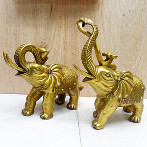 대형 돈부르는 금원보와 여의대 코끼리한쌍 코끼리상