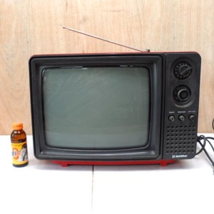 빨간색금성티브이(1987년도)/텔레비전/금성텔레비젼/옛날테레비/옛날텔레비젼/tv/TV/금성사