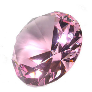 크리스탈 다이아몬드 대형 핑크 다이아소품 유리장식