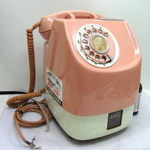 오래된 분홍 일본 공중전화기/옛날 전화기/공중전화기/전화기/수집용품/일본공중전화기