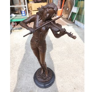 특대형 바이올린 여성조각상 엔틱소품 카페인테리어소품