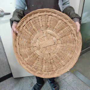 55cm 싸리채반 소쿠리 전통 민속품 바구니 나무 전