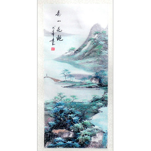 중국산수화 족자  소형 풍경화 동양화 중국그림
